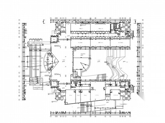 某大学五层建筑系馆方案扩初图cad施工图下载【ID:166553160】