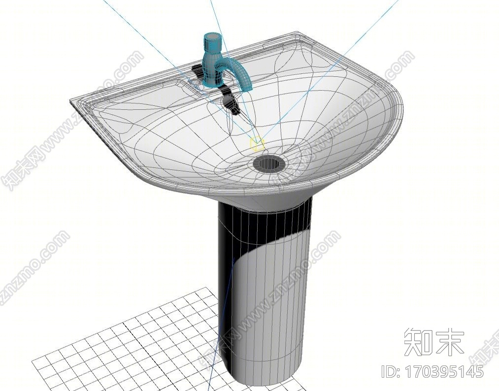 陶瓷洗手台3D模型下载【ID:170395145】