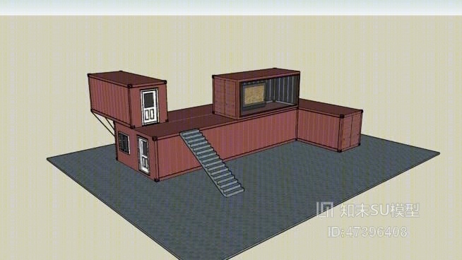 艺术风格建筑SU模型下载【ID:817927453】