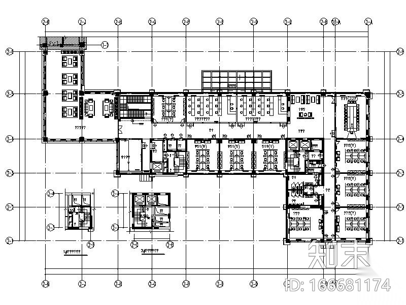 [乌鲁木齐]大型生产指挥中心基地生产办公楼室内设计施工图下载【ID:166681174】