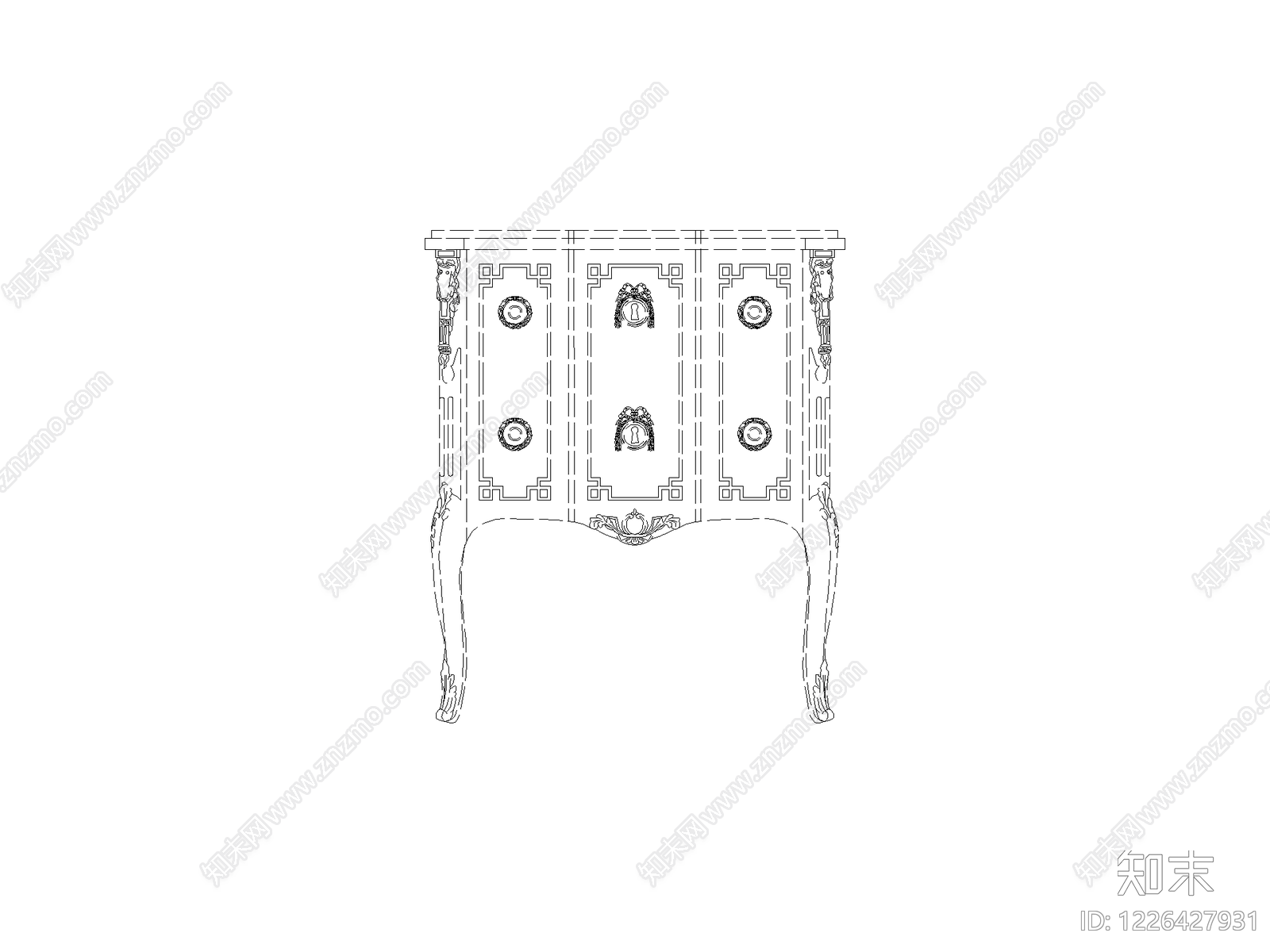 柜子cad施工图下载【ID:1226427931】