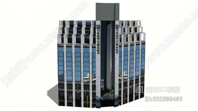 布兰尼根斯大厦，格洛斯特和牛津露台，克赖斯特彻奇，新西兰SU模型下载【ID:532599483】