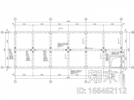 矩形消防水池框剪结构cad施工图下载【ID:166462112】