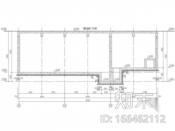 矩形消防水池框剪结构cad施工图下载【ID:166462112】