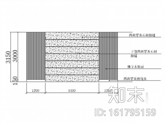 某现代办公楼大厅装修图（含效果）cad施工图下载【ID:161795159】