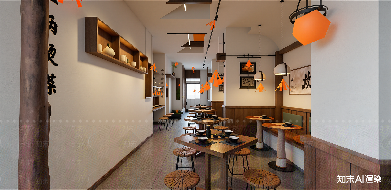 原木中餐厅SU模型下载【ID:1216050272】