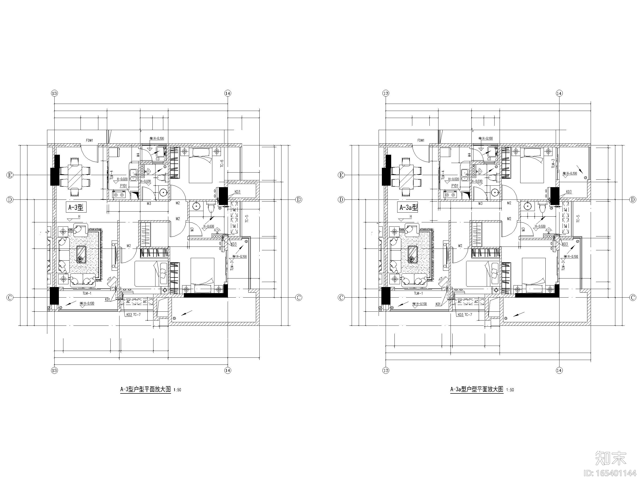 [广东]高层商业大厦建筑施工图cad施工图下载【ID:165401144】