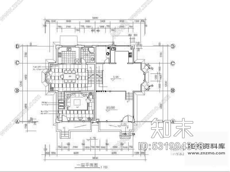 施工图法式别墅设计装修图cad施工图下载【ID:531994348】