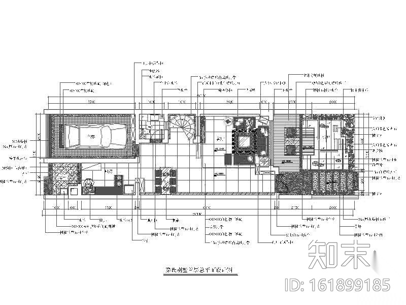 知名高档别墅样板装修图(含实景)cad施工图下载【ID:161899185】