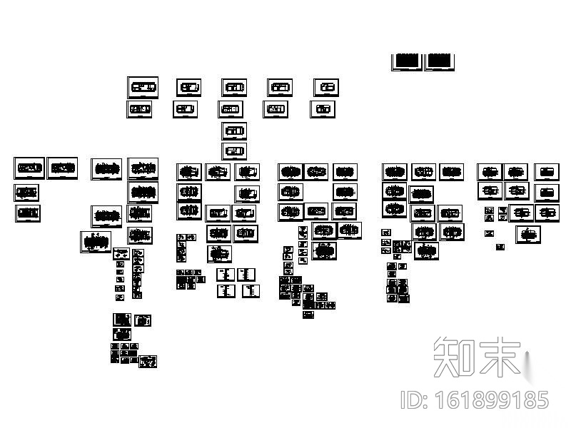 知名高档别墅样板装修图(含实景)cad施工图下载【ID:161899185】