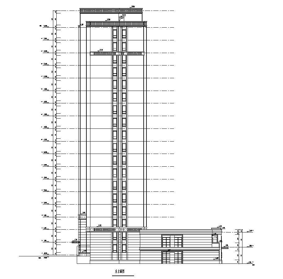 [山东]连云港蔚蓝海岸欧陆风格居住区建筑全套施工图（...cad施工图下载【ID:149555132】