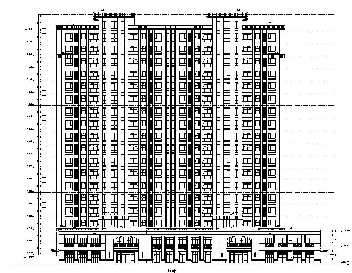 [山东]连云港蔚蓝海岸欧陆风格居住区建筑全套施工图（...cad施工图下载【ID:149555132】