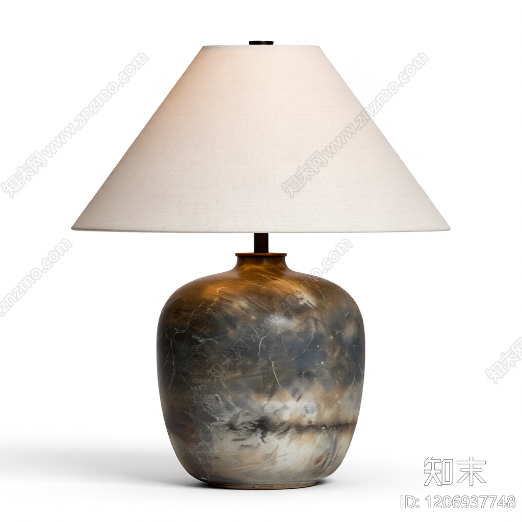 大理石台灯3D模型下载【ID:1206937748】