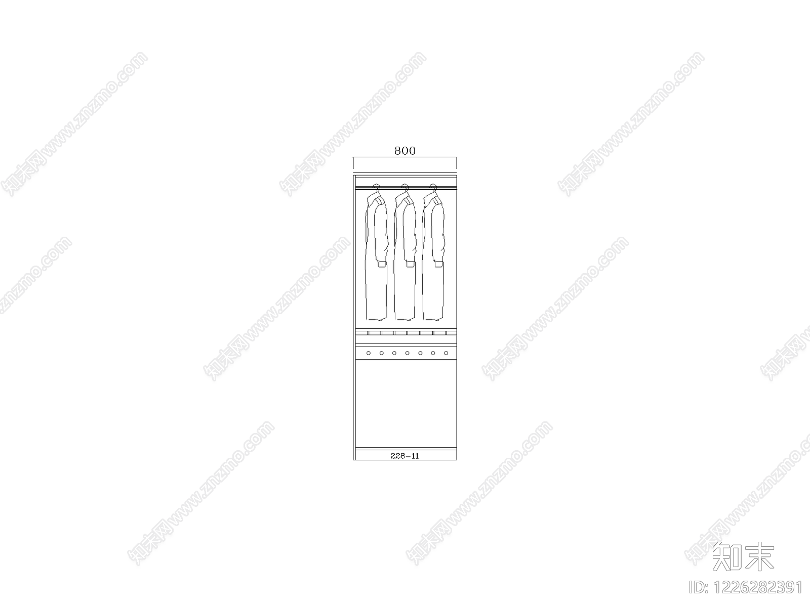 柜子cad施工图下载【ID:1226282391】