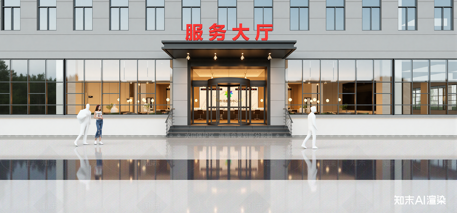 现代社区服务中心SU模型下载【ID:1215198647】