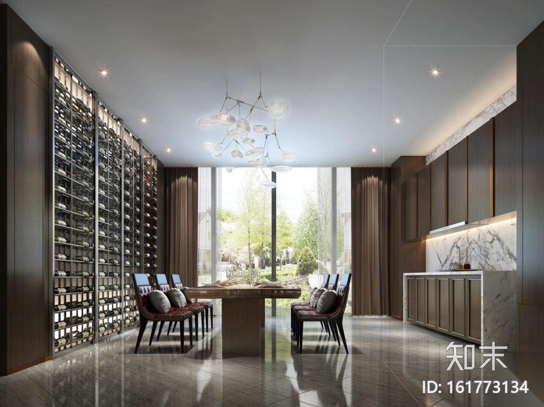 [上海]某豪华酒店样板房施工图+效果图+物料表cad施工图下载【ID:161773134】