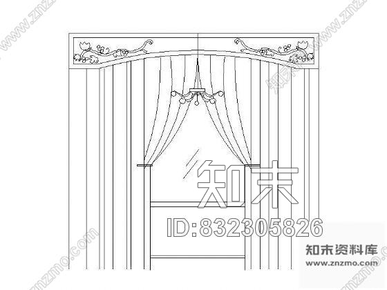 图块/节点各式窗帘图块集cad施工图下载【ID:832305826】