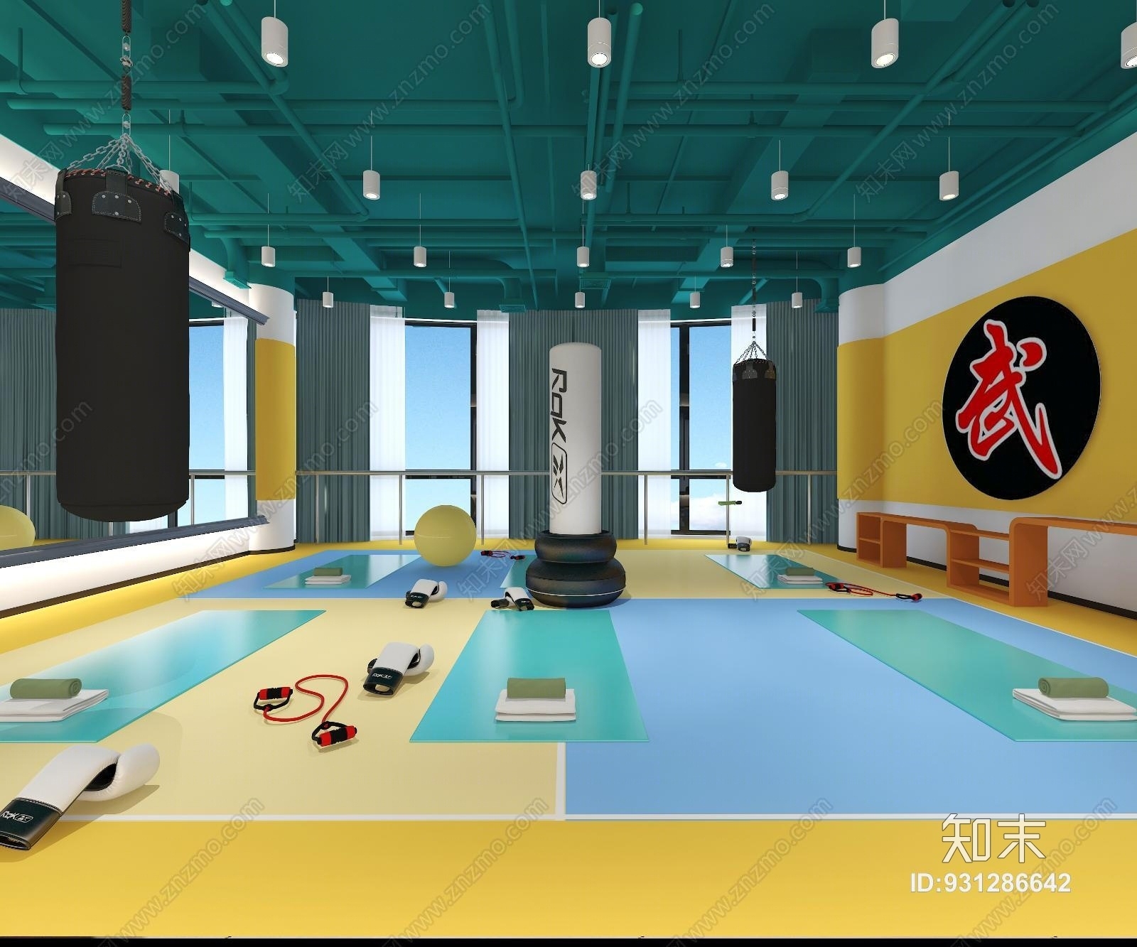 其它武术拳馆3D模型下载【ID:931286642】