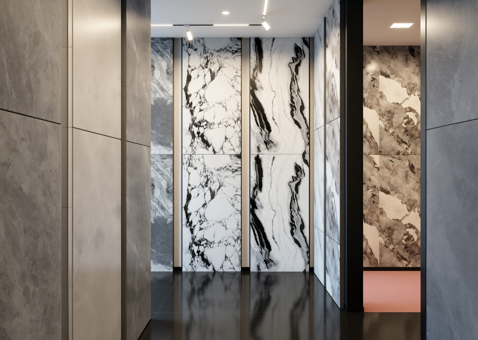 现代瓷砖展厅3D模型下载【ID:1215062560】