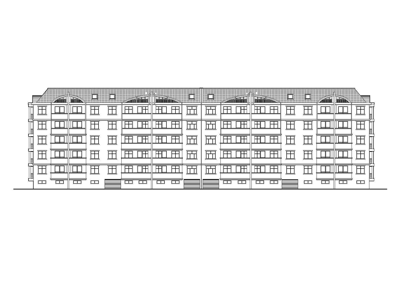 [山东]泰安灌庄社区8号回迁多层住宅楼建筑施工图cad施工图下载【ID:167383165】