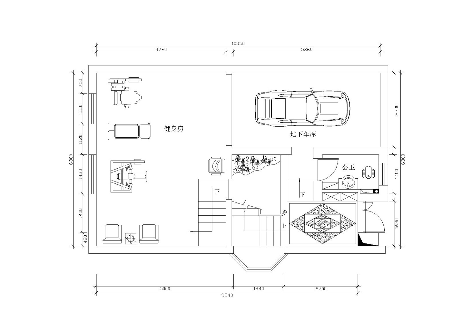 [深圳]白金瀚熊先生别墅施工图+文本效果图cad施工图下载【ID:160118132】