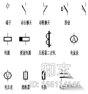 常用电气CAD标准图形施工图下载【ID:166114141】