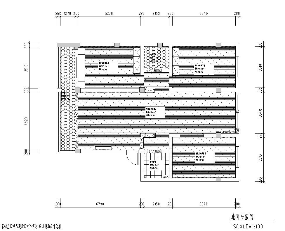 [浙江]嘉兴现代二居室住宅施工图_附效果图施工图下载【ID:180362128】