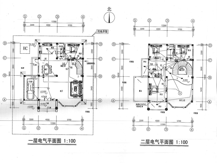 现代风格3层独栋别墅建筑施工图施工图下载【ID:149894172】