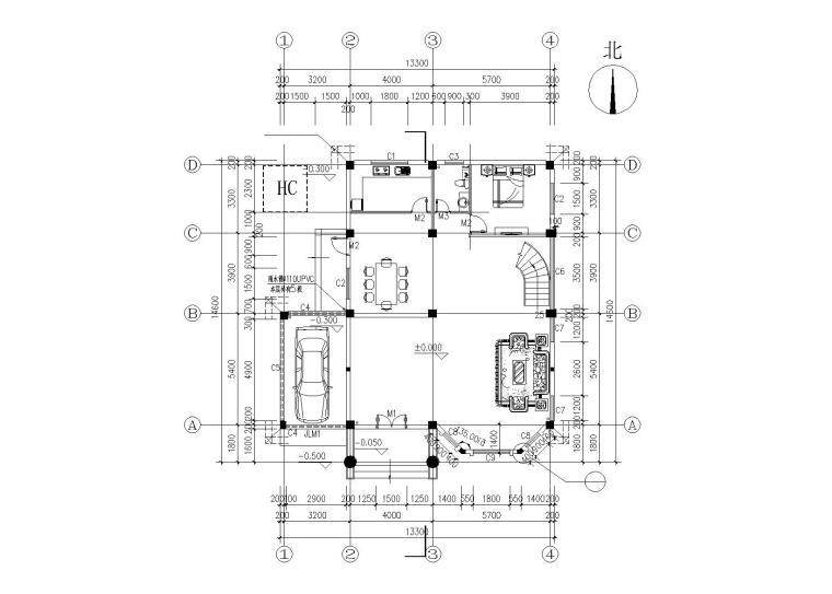 现代风格3层独栋别墅建筑施工图施工图下载【ID:149894172】