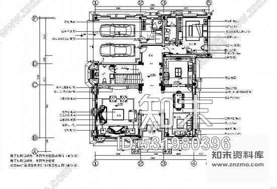 施工图安徽某三层别墅豪宅样板房全套施工图含材料清单cad施工图下载【ID:531980396】