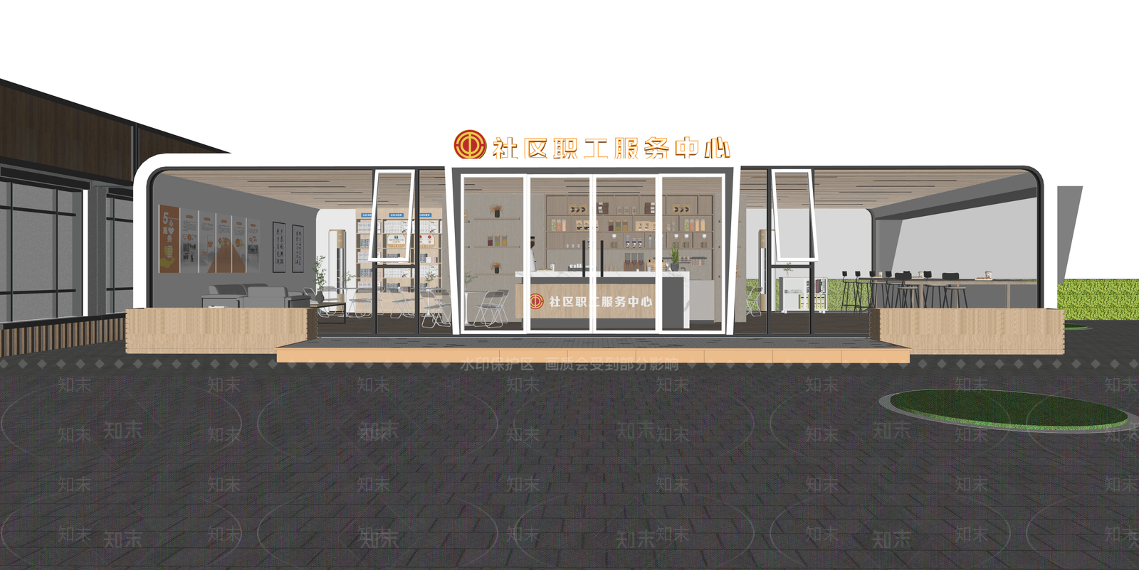 现代其他公共空间SU模型下载【ID:1215203700】