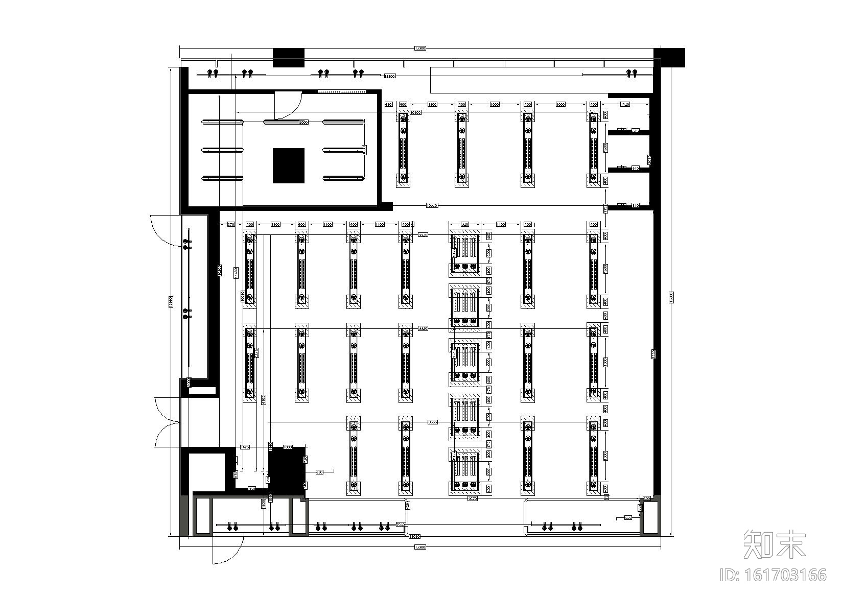 [湖北]G-STAR RAW黄石武商广场店装饰施工图cad施工图下载【ID:161703166】