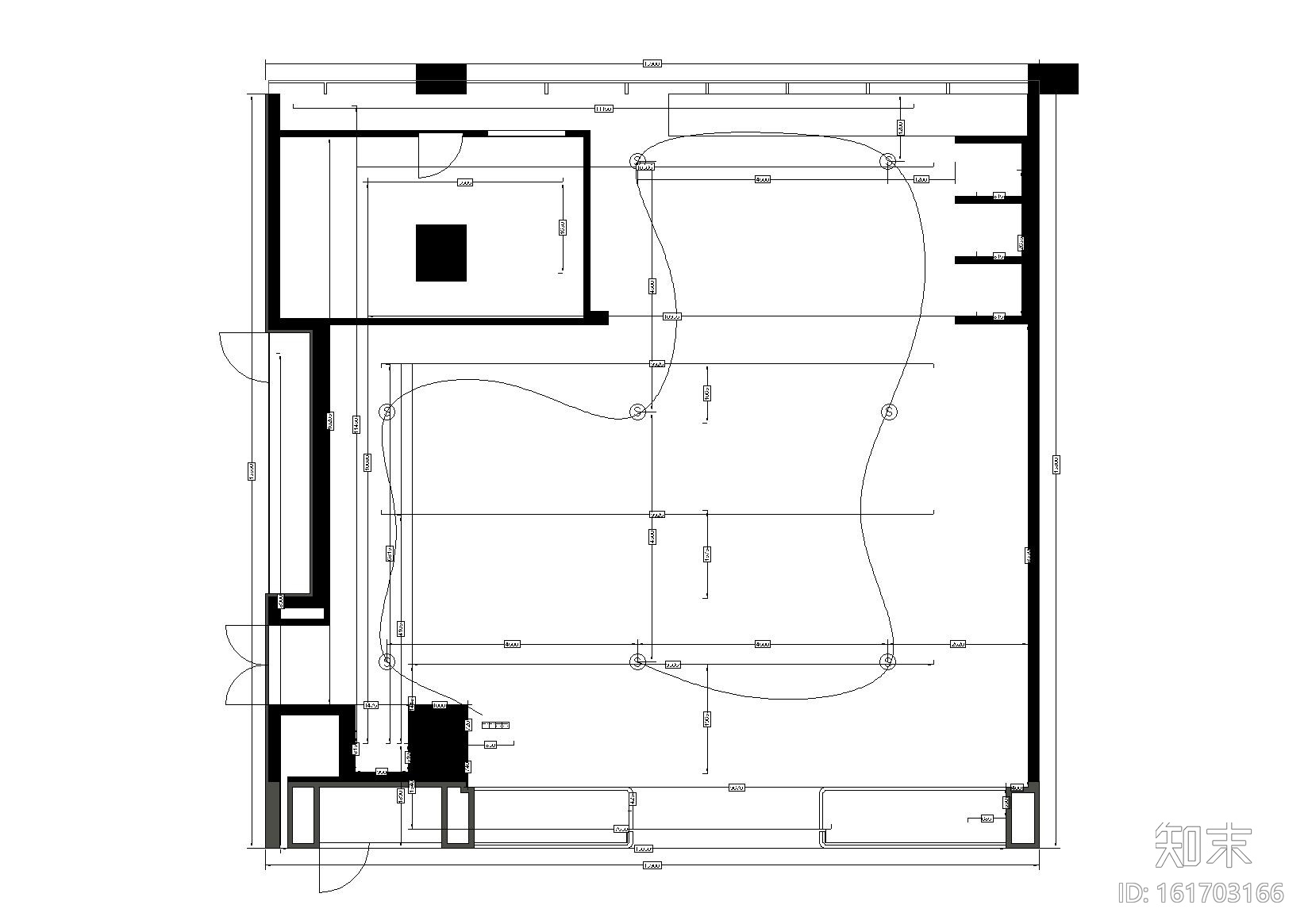 [湖北]G-STAR RAW黄石武商广场店装饰施工图cad施工图下载【ID:161703166】