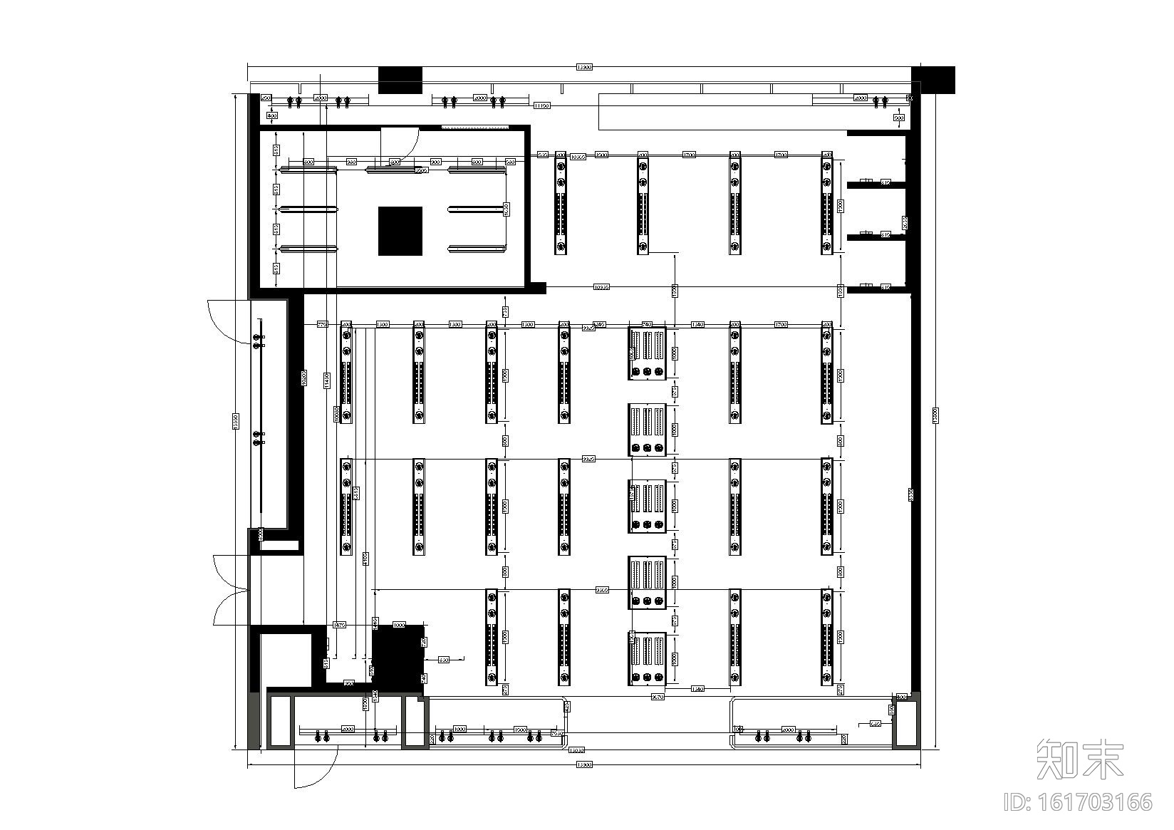 [湖北]G-STAR RAW黄石武商广场店装饰施工图cad施工图下载【ID:161703166】