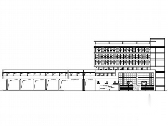 [佛山]某大型客运站七层综合楼建筑施工图施工图下载【ID:165428194】