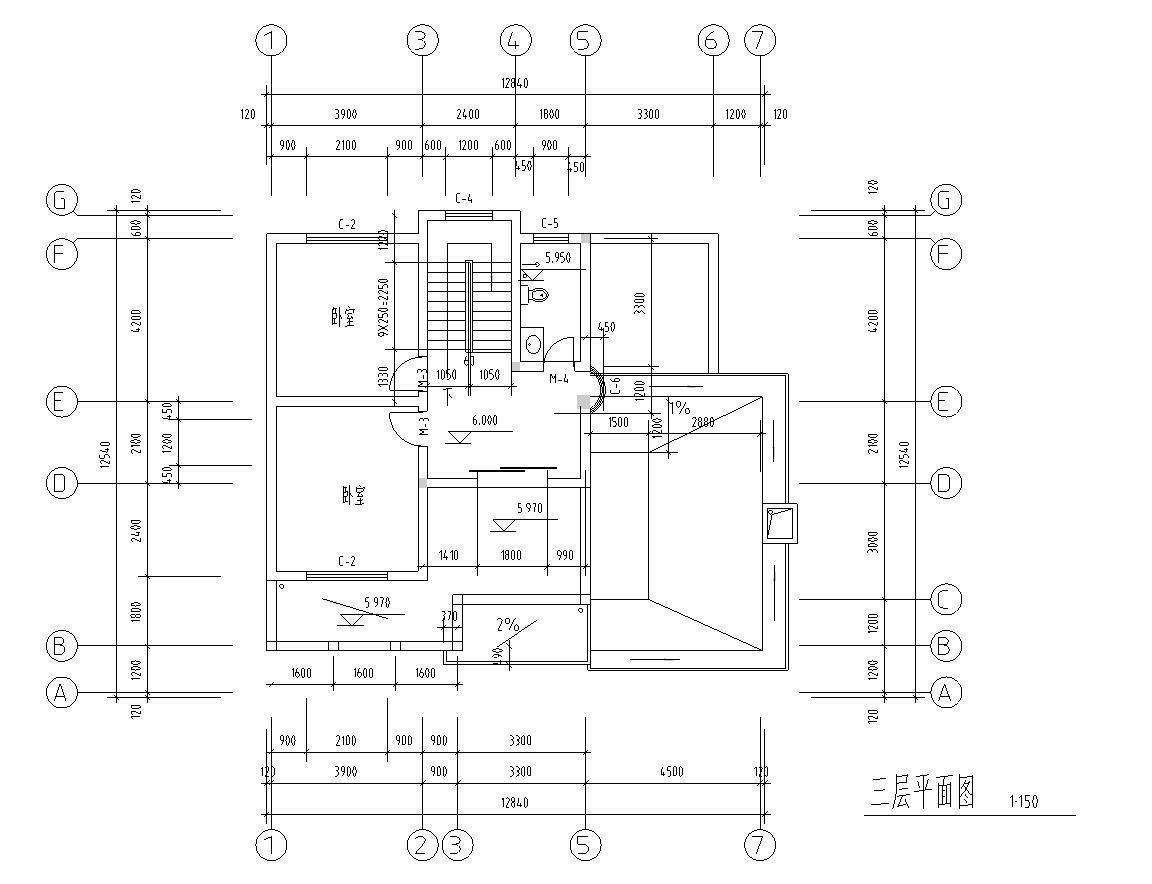 现代风格独栋别墅建筑设计（CAD+效果图）cad施工图下载【ID:149889196】