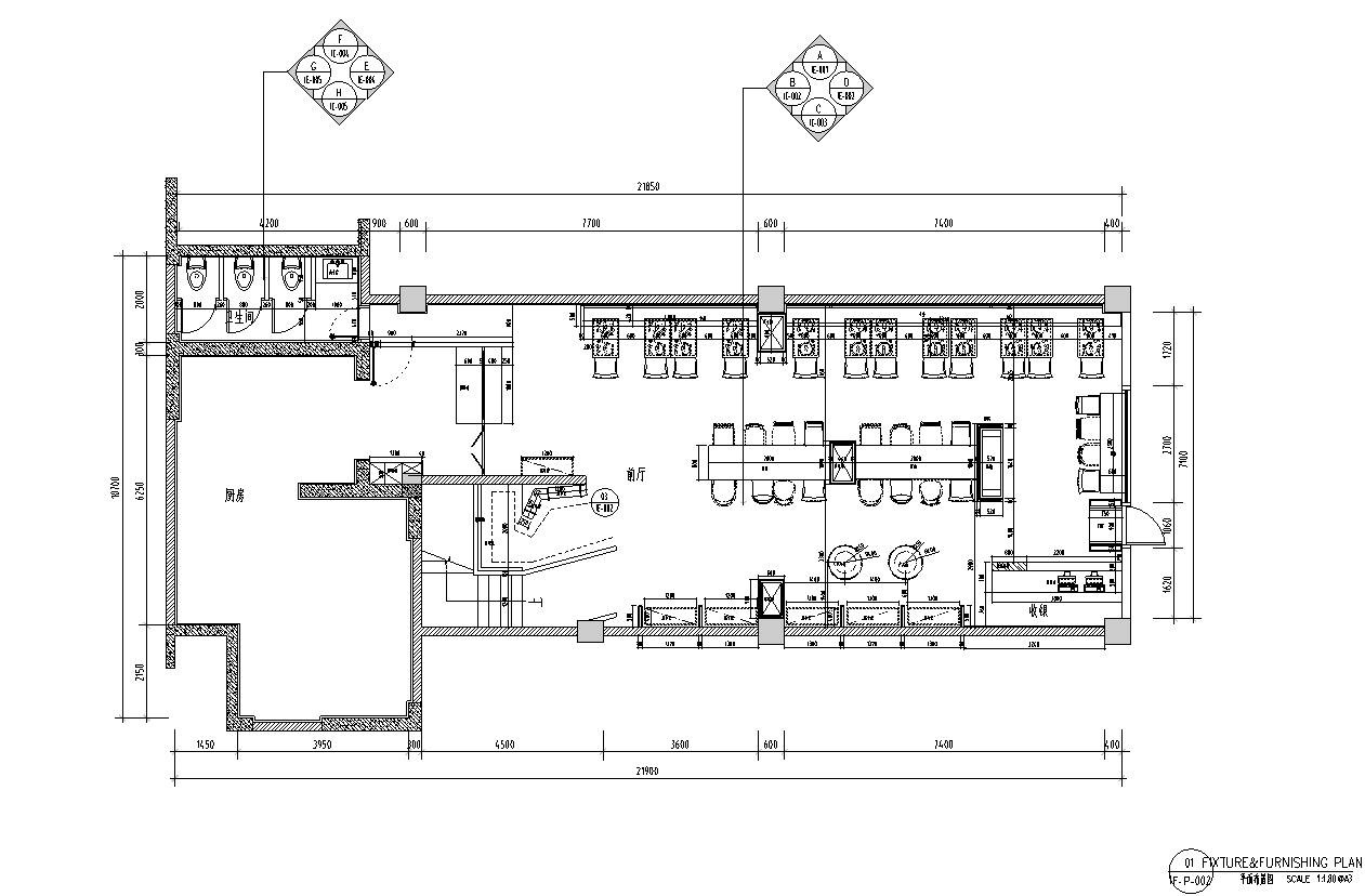 新疆乌鲁木齐二层烘培馆CAD施工图施工图下载【ID:1131206480】