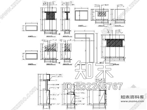 图块/节点售楼展示柜详图cad施工图下载【ID:832245767】