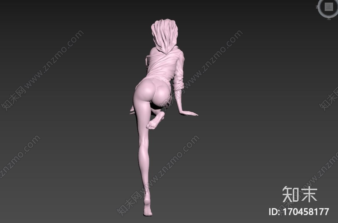 性感美女3d打印模型下载【ID:170458177】