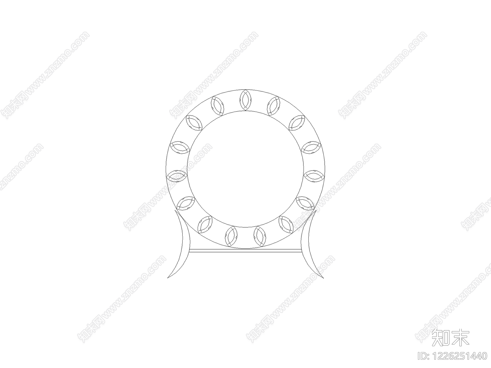 背景墙cad施工图下载【ID:1226251440】