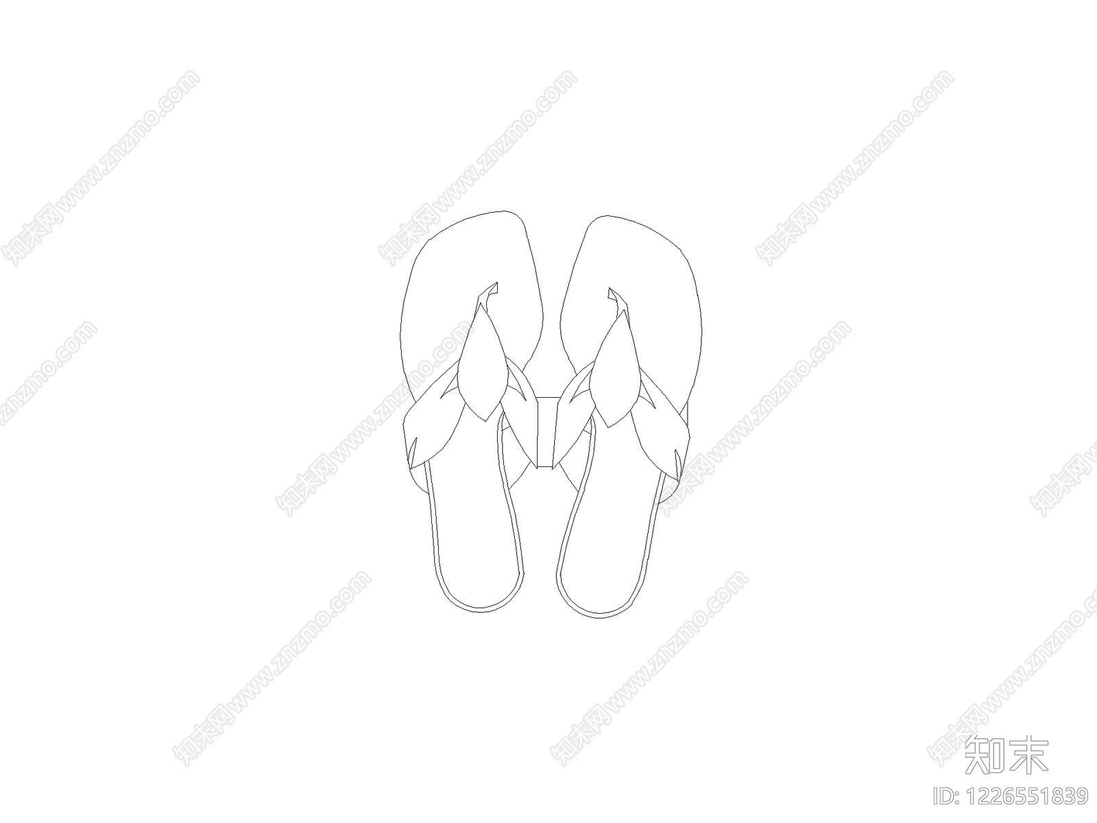 鞋子cad施工图下载【ID:1226551839】