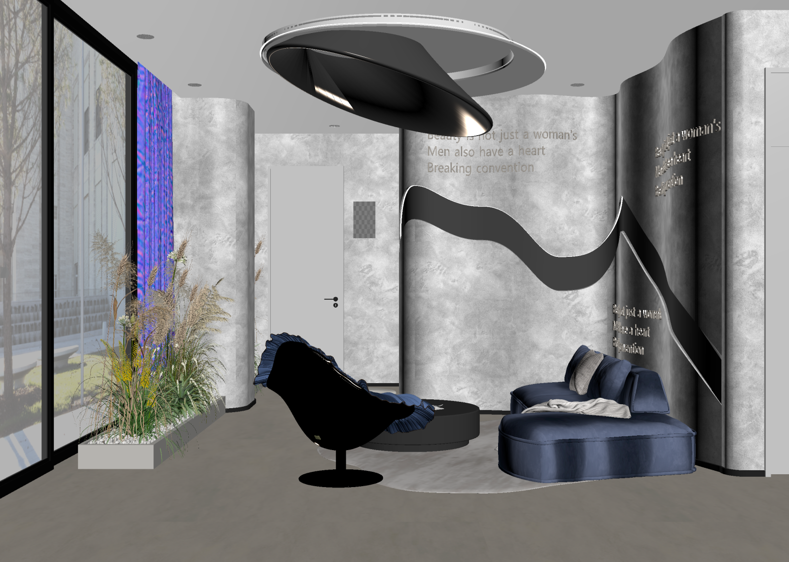 侘寂接待室3D模型下载【ID:1214405160】
