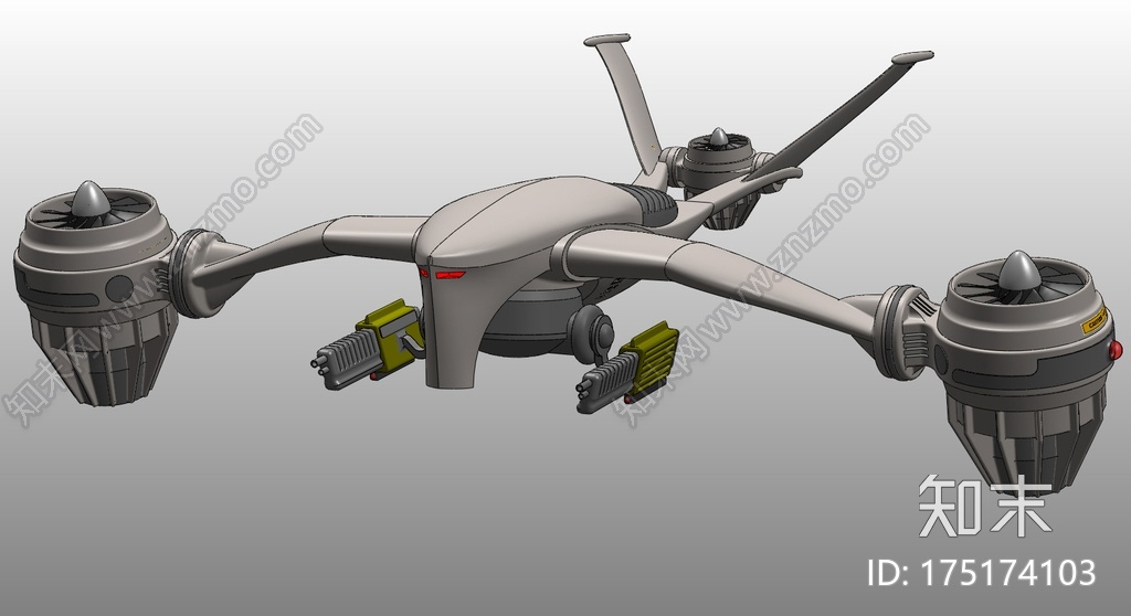 宇宙战机3d打印模型下载【ID:175174103】