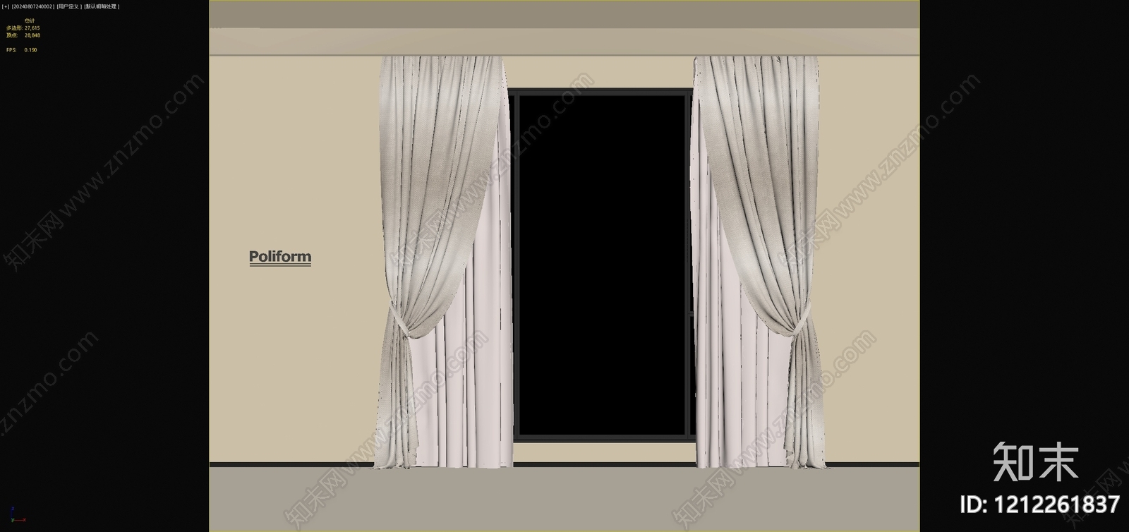 窗帘贴图下载【ID:1212261837】