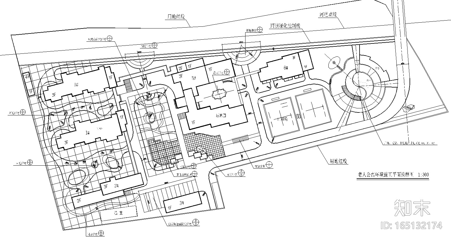 [福建]鸿辉名仕嘉苑居住区景观全套CAD施工图cad施工图下载【ID:165132174】