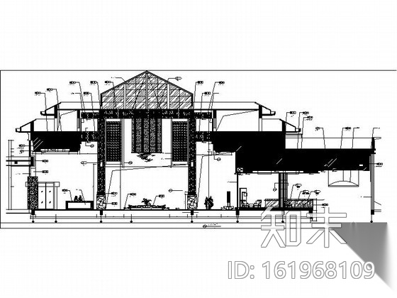 [江苏]某度假酒店主楼大堂装修图cad施工图下载【ID:161968109】