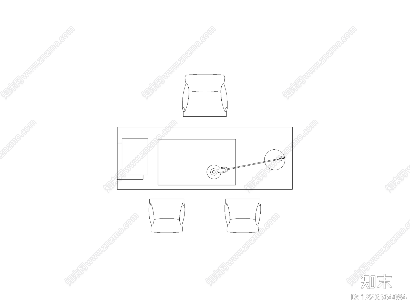 桌子cad施工图下载【ID:1226564084】