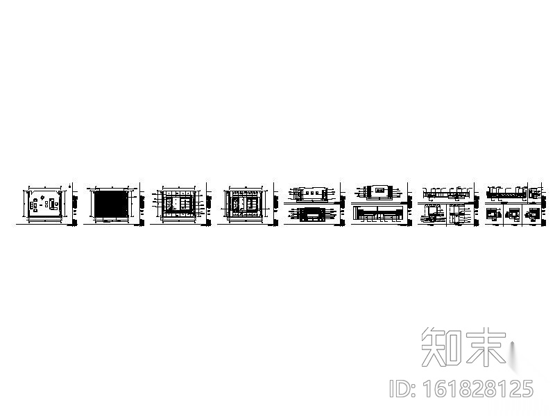 某烟厂副厂长办公室装修图cad施工图下载【ID:161828125】