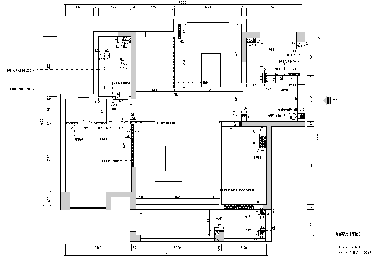 [河南]洛阳现代复式住宅施工图_附效果图cad施工图下载【ID:168260138】