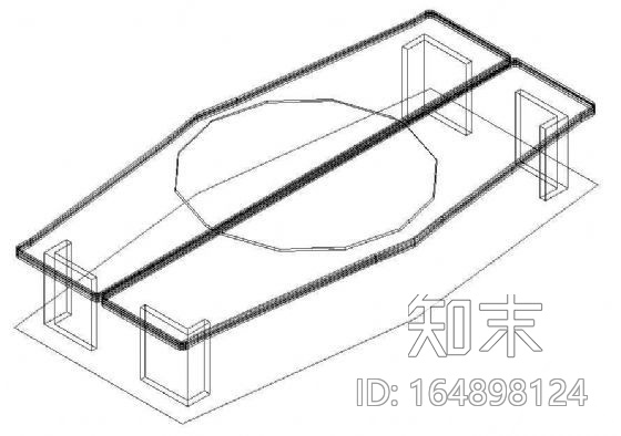 办公家具CAD模型14cad施工图下载【ID:164898124】